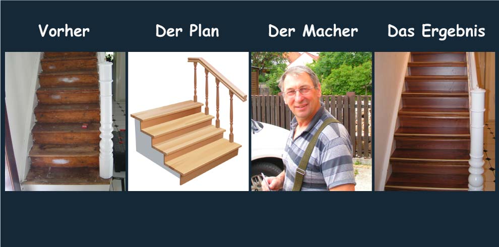 Treppenrenovierung selbst gemacht, Dessau, Berlin, Brandenburg