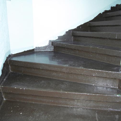 Treppensanierung einer Treppe aus Stein