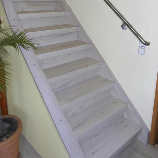 Sanierung der Treppe, nachher, perfektes Ergebnis