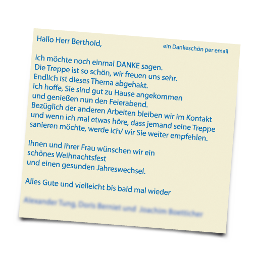 Treppensanierung, Qualitaet, Kundenmeinung, Erfahrung